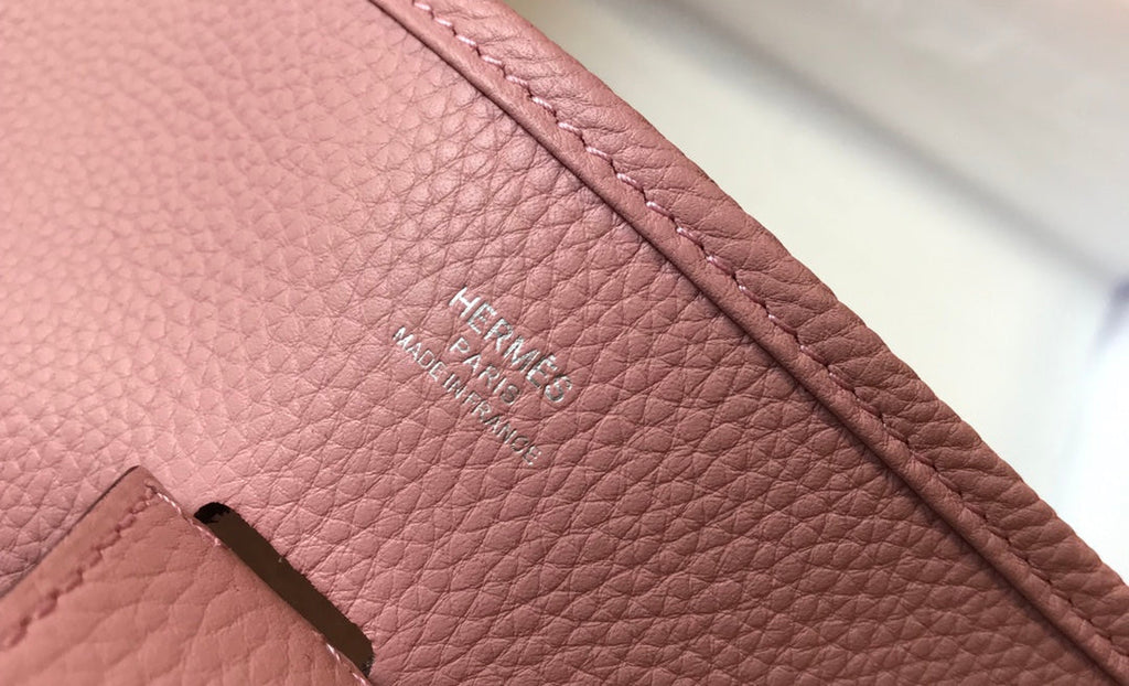 Hermès Evelyne III 29 Taurillon Clemence Shoulder Bag Light Pink Silver - Default Title - View 7
