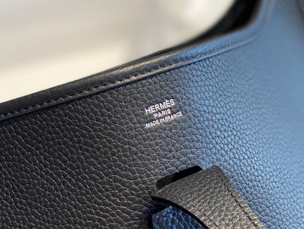 Hermès Evelyne III 29 Taurillon Clemence Shoulder Bag Black Silver - Default Title - View 7