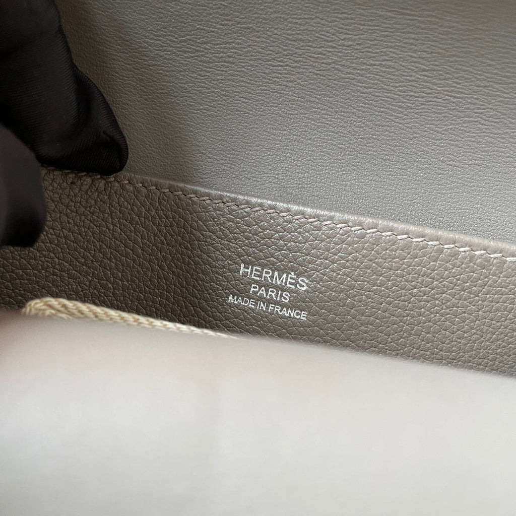 Hermes Halzan 25 Bag Togo Leather Gold H082180 - Default Title - View 9