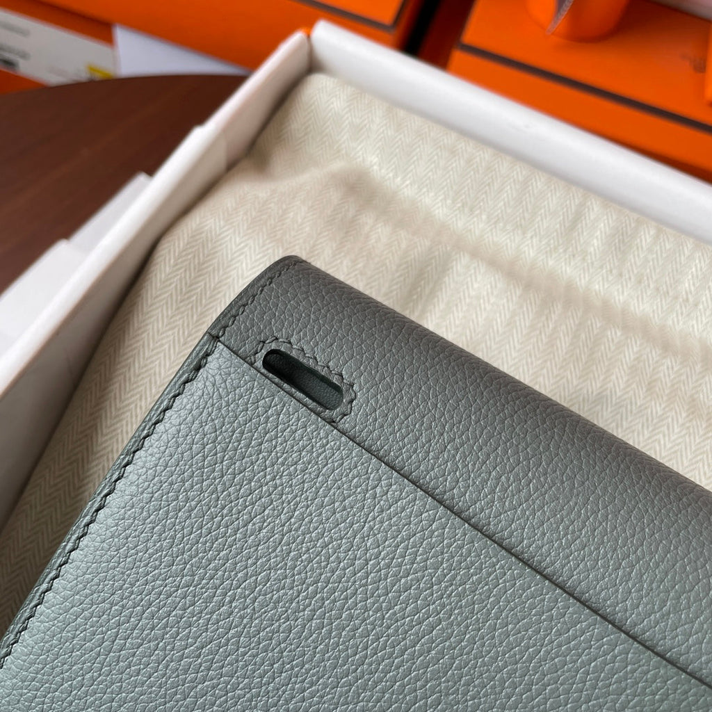 Hermes Halzan 25 Bag Togo Leather Gold H082183 - Default Title - View 9