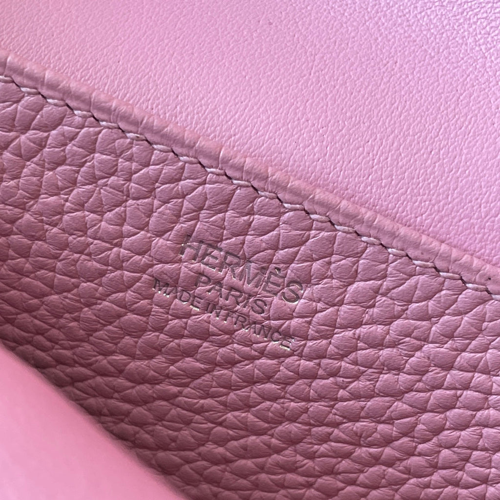 Hermes Halzan 25 Bag Togo Leather Gold H082184 - Default Title - View 8
