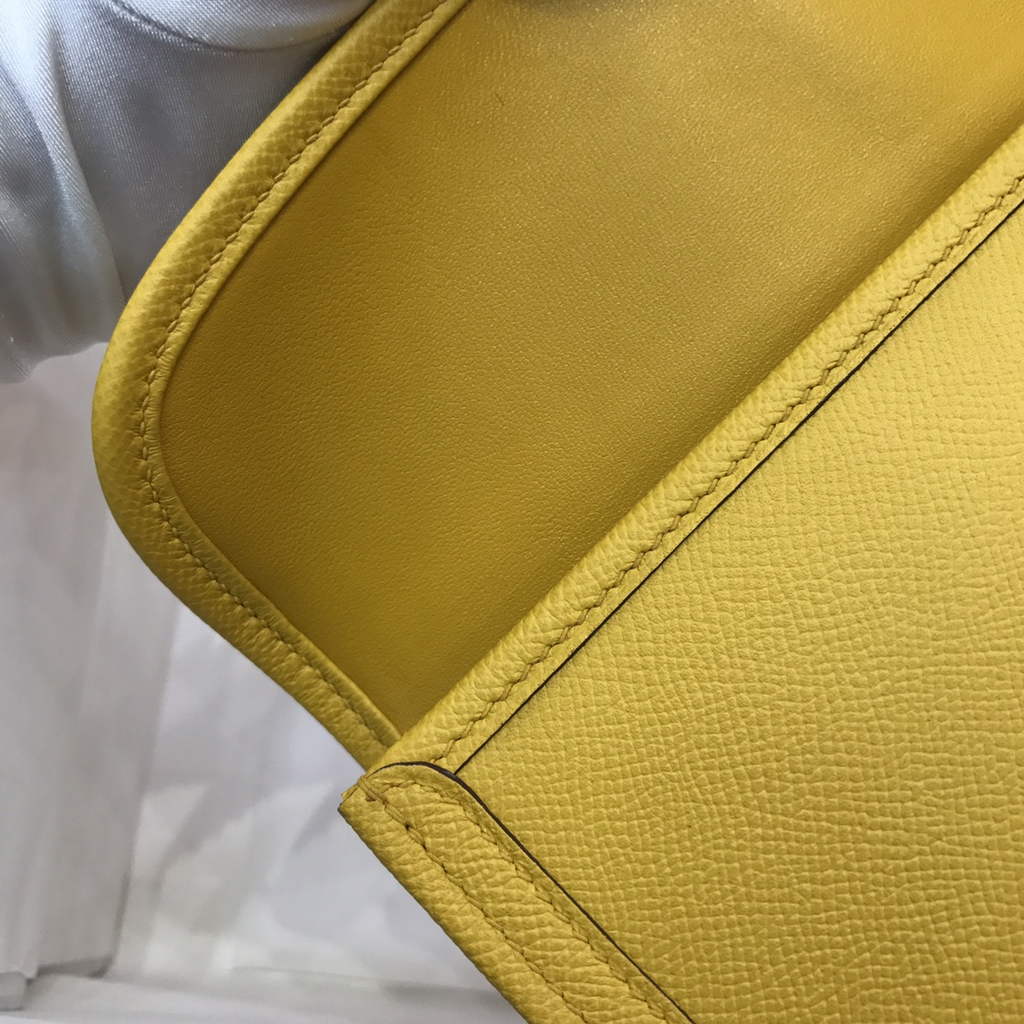 Hermes Jige 29 Wallet Clutch In Epsom Leather Yellow - Default Title - View 7