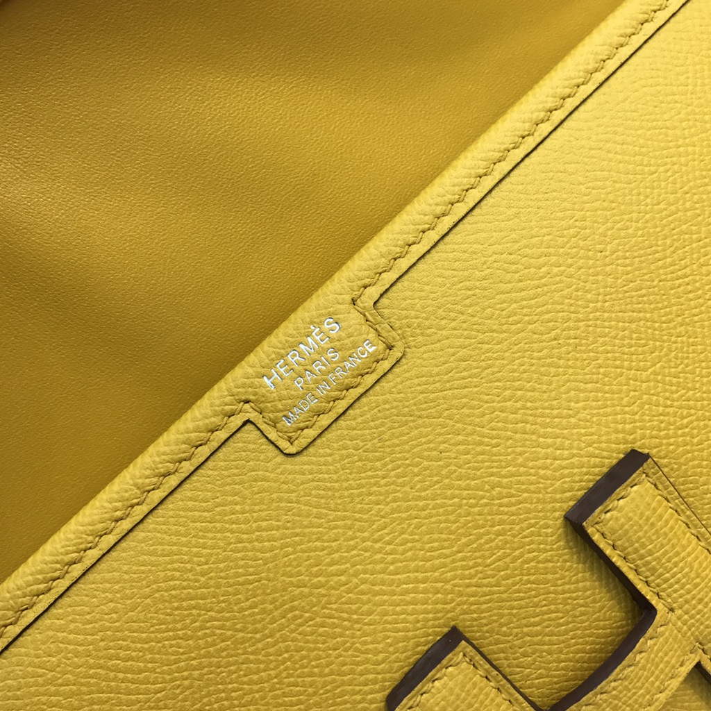 Hermes Jige 29 Wallet Clutch In Epsom Leather Yellow - Default Title - View 8