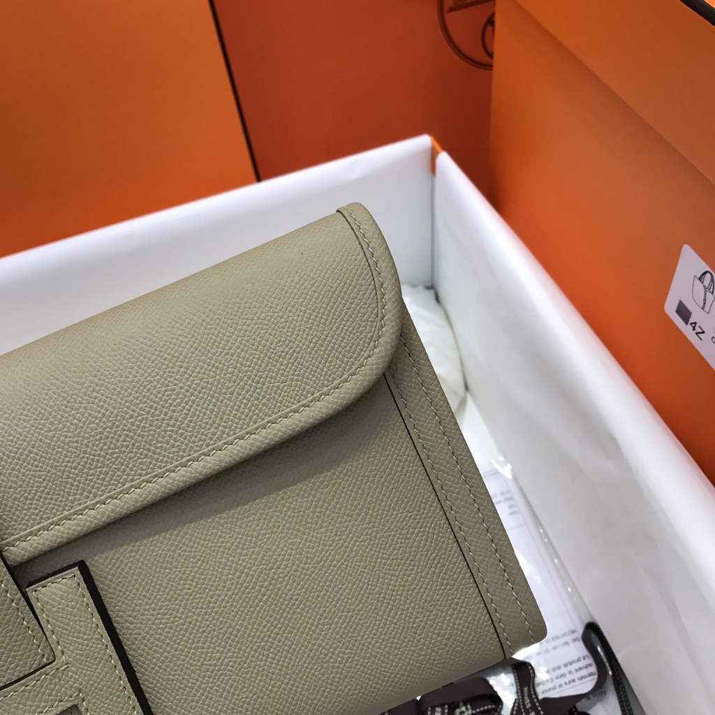 Hermes Jige 29 Wallet Clutch In Epsom Leather Light Gray - Default Title - View 4