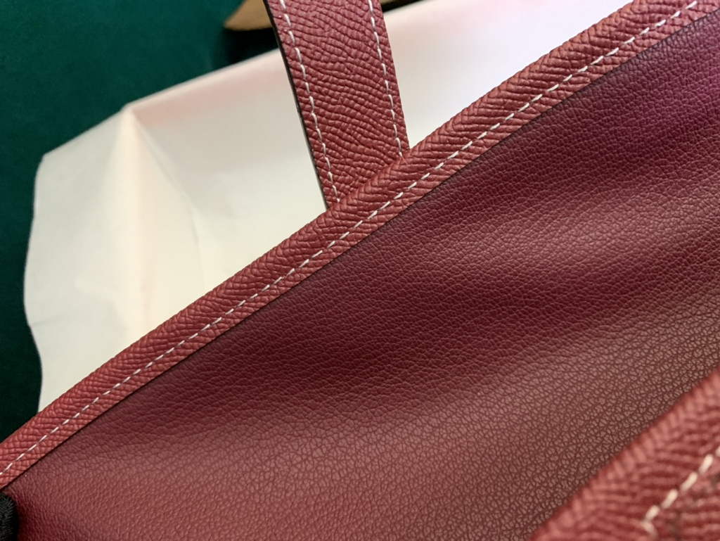 Hermes Jige 29cm Wallet Clutch In Epsom Leather Wine Red - Default Title - View 8