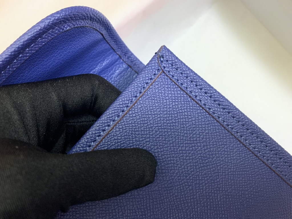Hermes Jige 29cm Wallet Clutch In Epsom Leather Dark Blue - Default Title - View 5