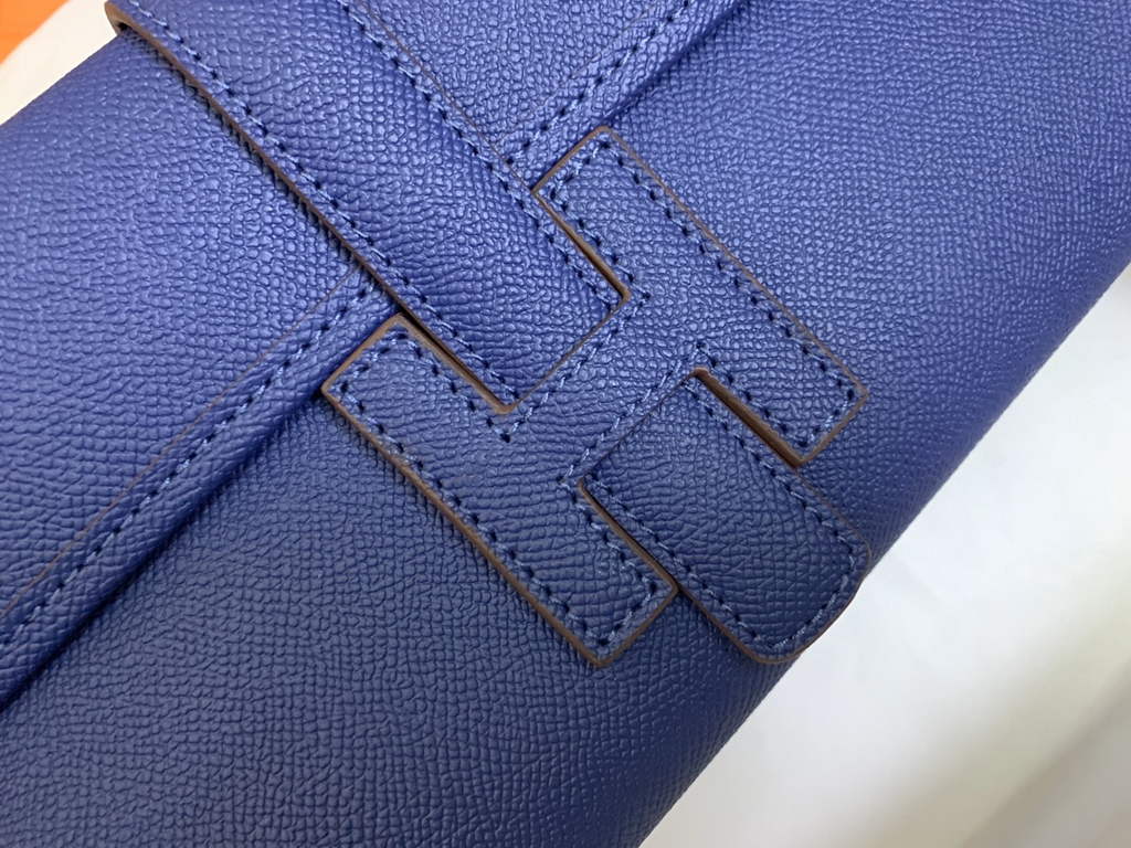 Hermes Jige 29cm Wallet Clutch In Epsom Leather Dark Blue - Default Title - View 8
