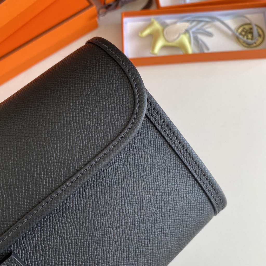 Hermes Jige Elan 29 Wallet Clutch In Epsom Leather Black - Default Title - View 5