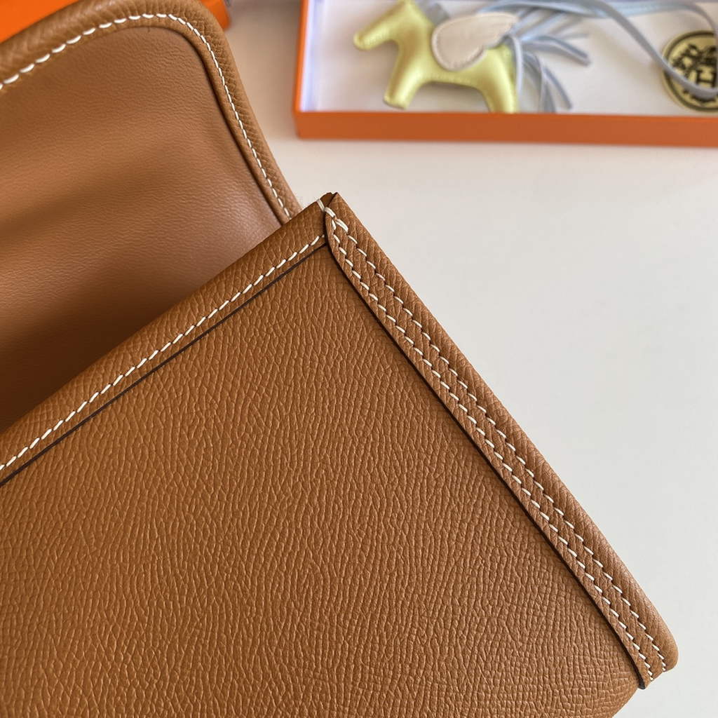 Hermes Jige 29 Wallet Clutch In Epsom Leather Light Brown - Default Title - View 8