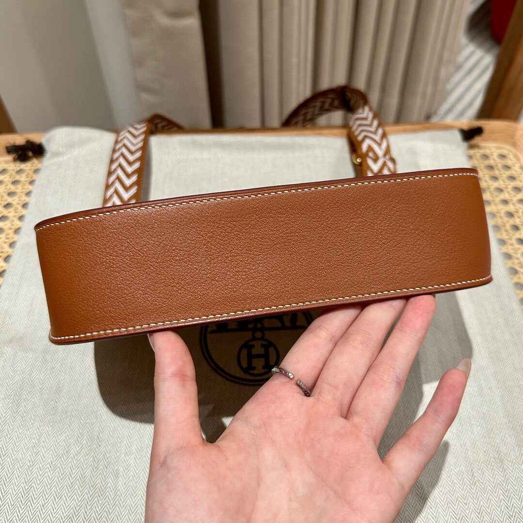 Hermes Jypsiere mini bag Tan Gold Swift Leather H25650 - Default Title - View 2