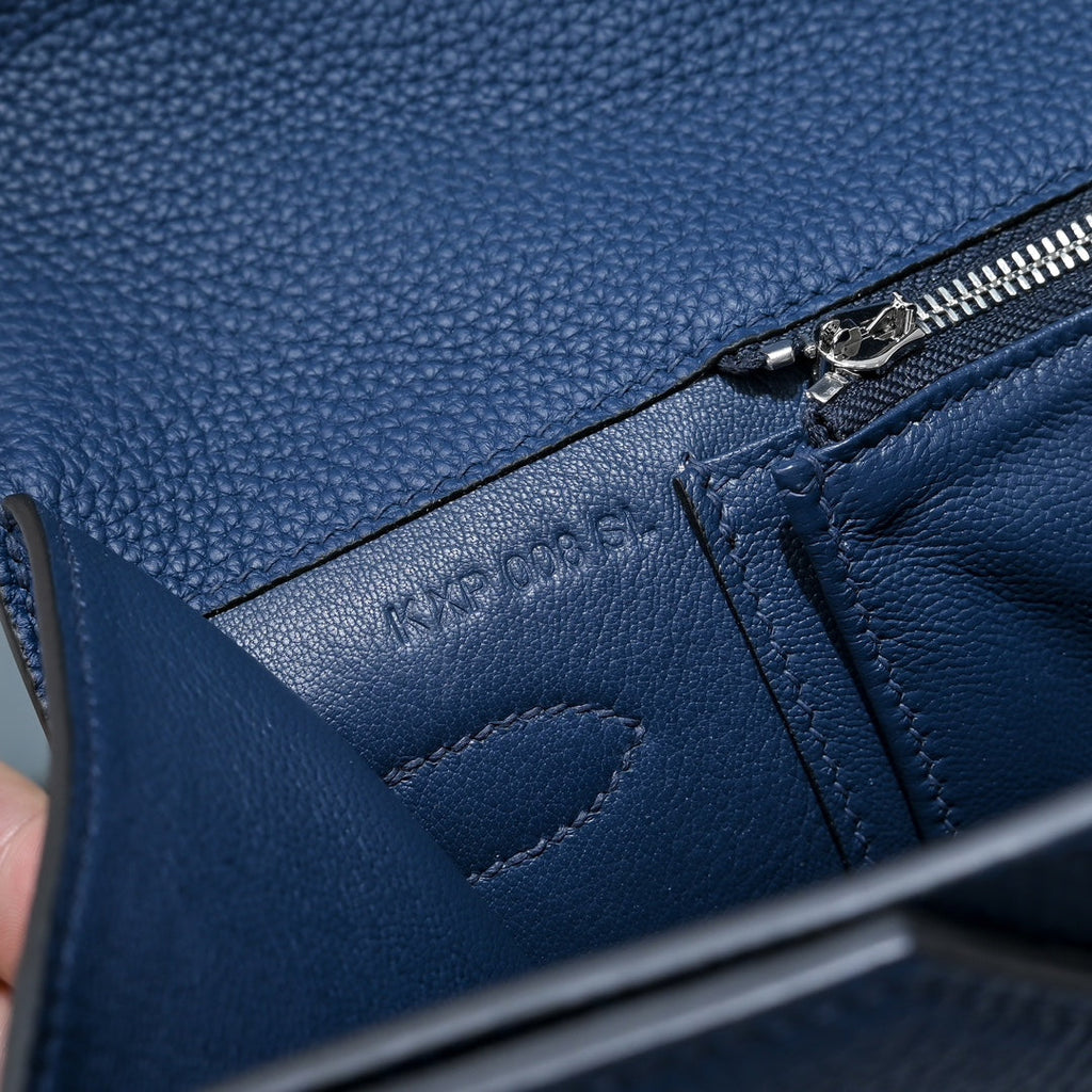 Hermès Kelly Dépêche 36 in Dark Blue Togo Leather - Default Title - View 8