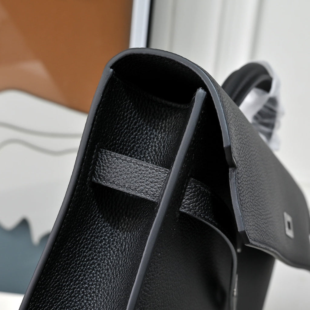 Hermès Kelly Dépêche 36 â€?Hand-stitched Togo Calfskin in Black - Default Title - View 7