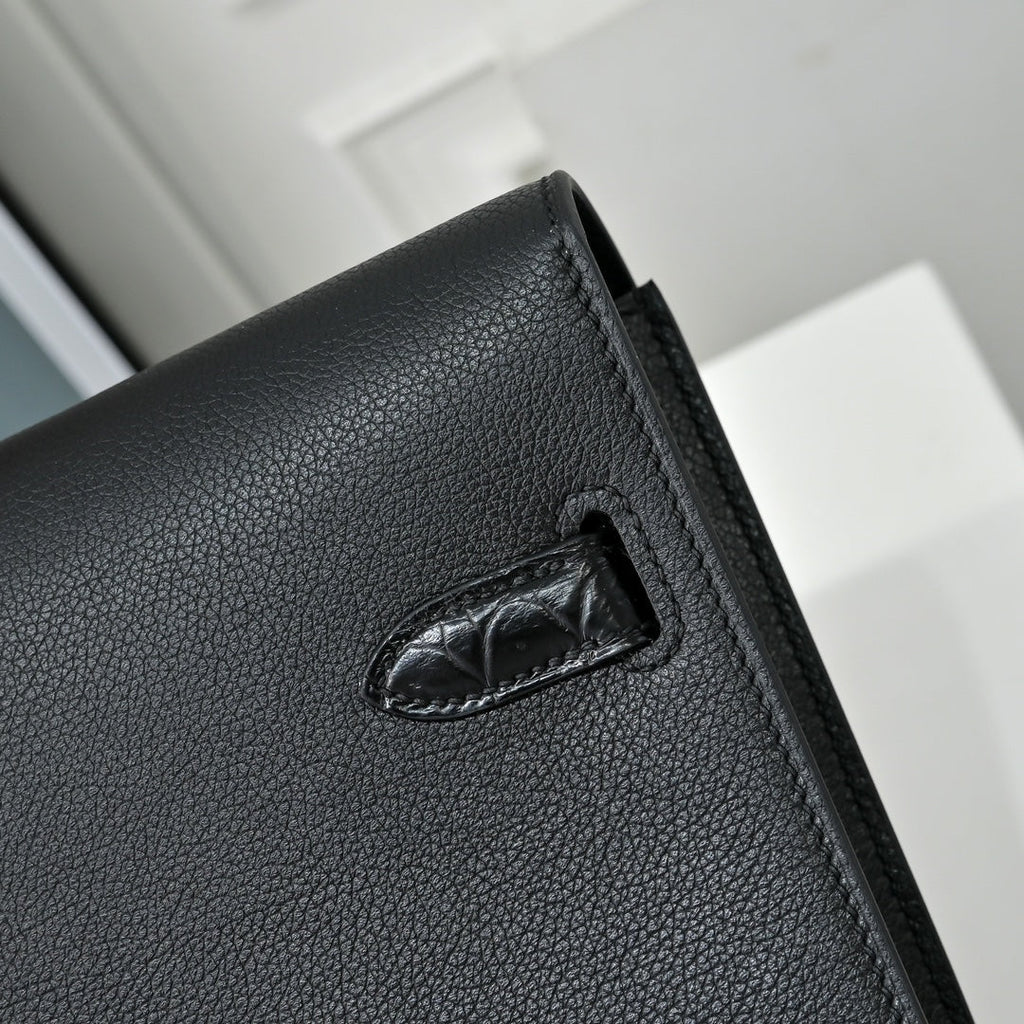 Black & Togo. The Hermès Kelly Dépêche 36. Forever classic - Default Title - View 8