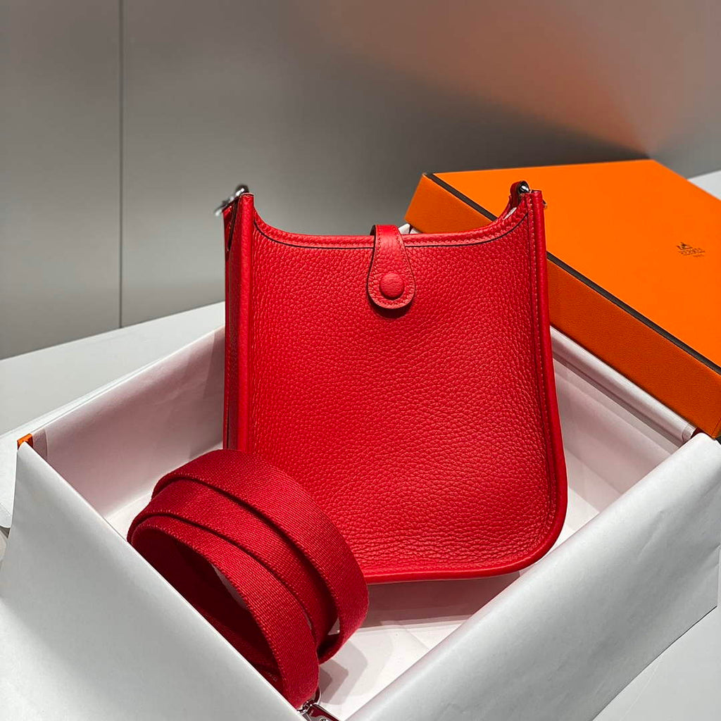 Hermes Mini Evelyne 16 Bag in Taurillon Clemence Leather H069424 - Default Title - View 2