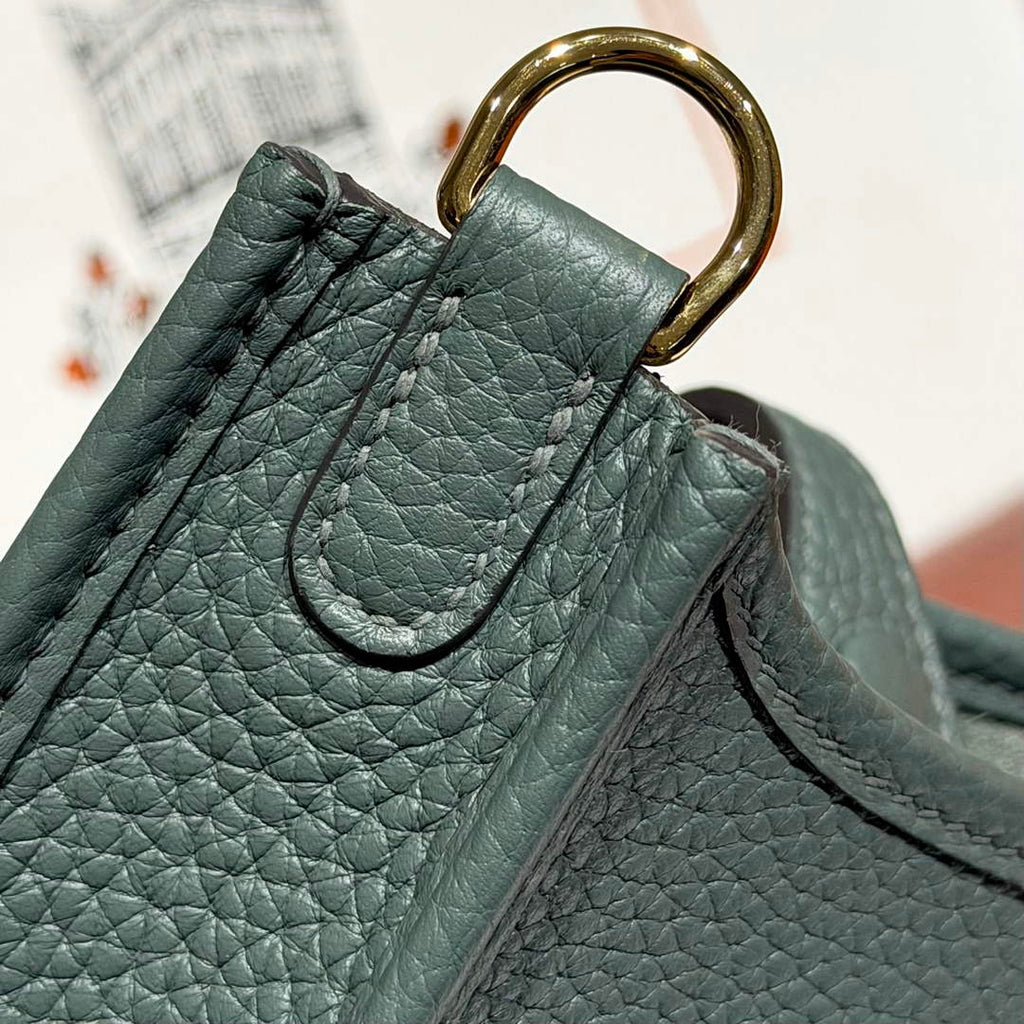 Hermes Mini Evelyne 16 Bag in Taurillon Clemence Leather H069427 - Default Title - View 5