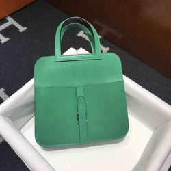 Hermes Mini Halzan 22 Bag Green Swift Leather H082133 - Default Title - View 1