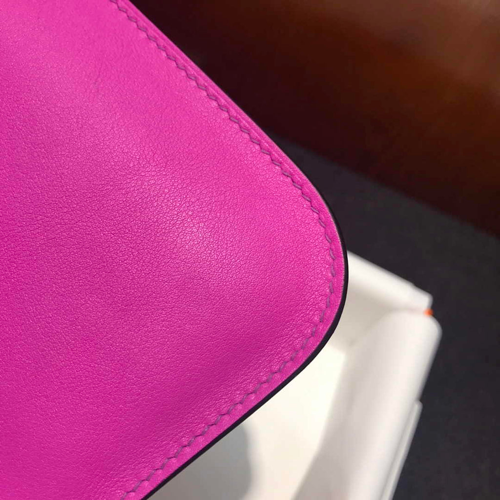 Hermes Mini Halzan 22 Bag Purple Swift Leather H082138 - Default Title - View 8