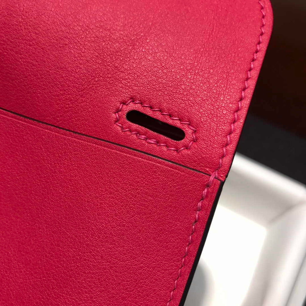 Hermes Mini Halzan 22 Bag Plum Swift Leather H082137 - Default Title - View 9
