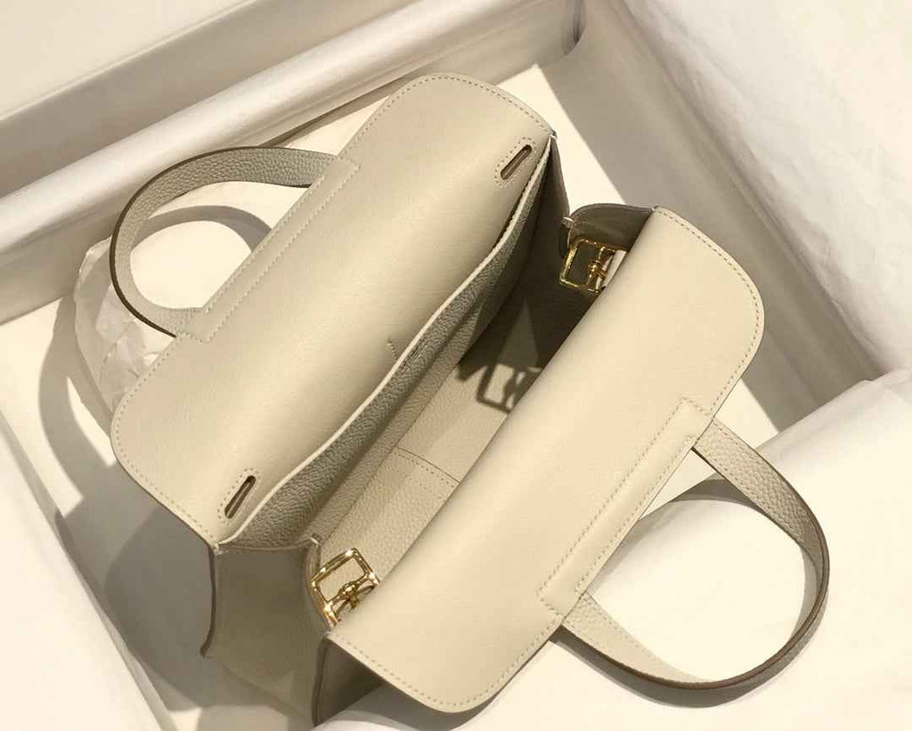 Hermes Mini Halzan 22 Bag Beige Togo Leather H082141 - Default Title - View 4