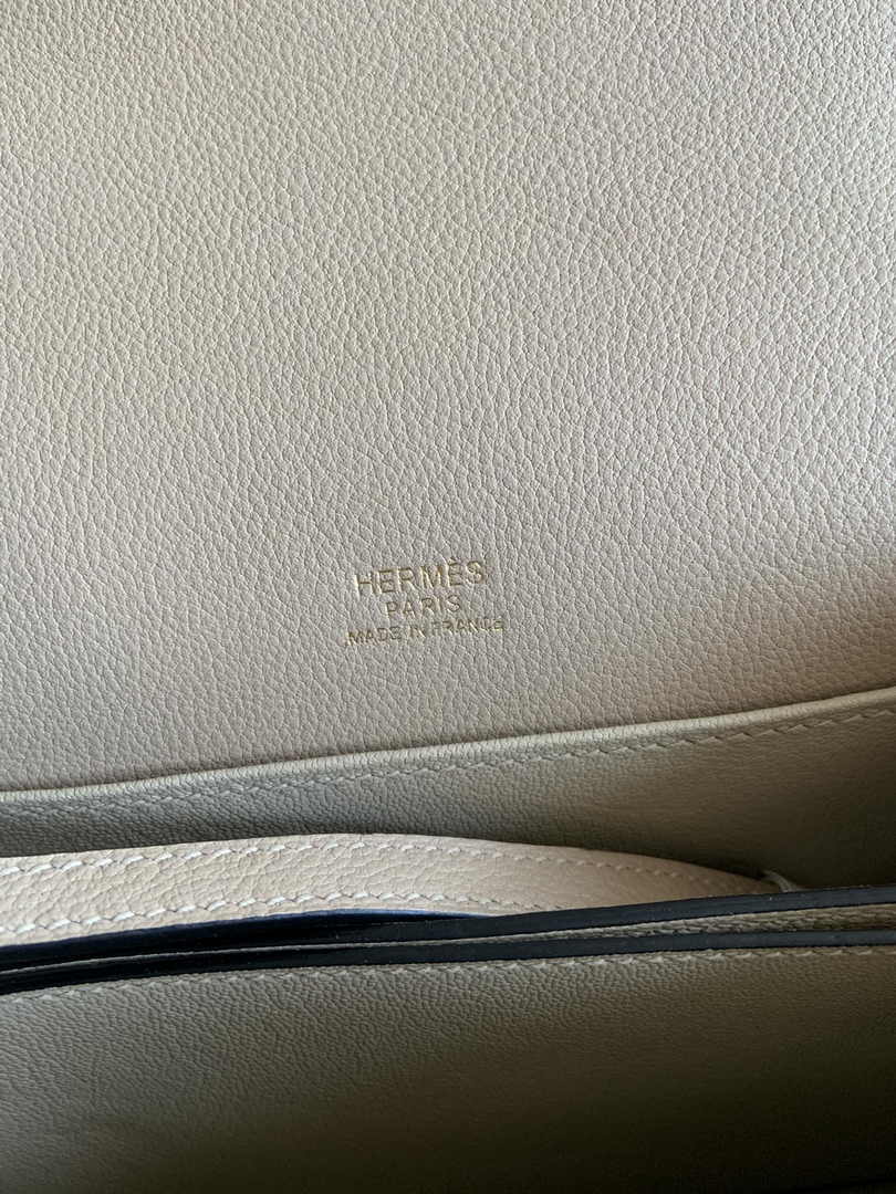 Hermès Mini Roulis Bag Apricot Evercolor Gold Hardware H50331 - Default Title - View 9