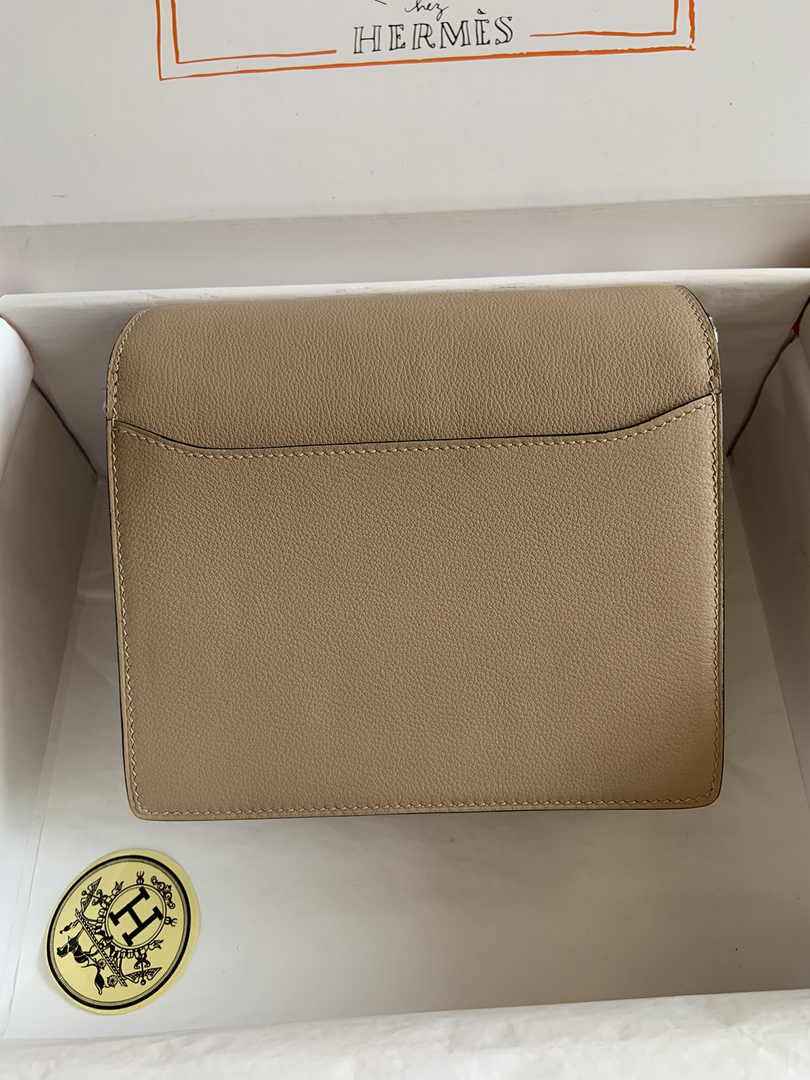 Hermès Mini Roulis Bag Apricot Evercolor Gold Hardware H50332 - Default Title - View 3