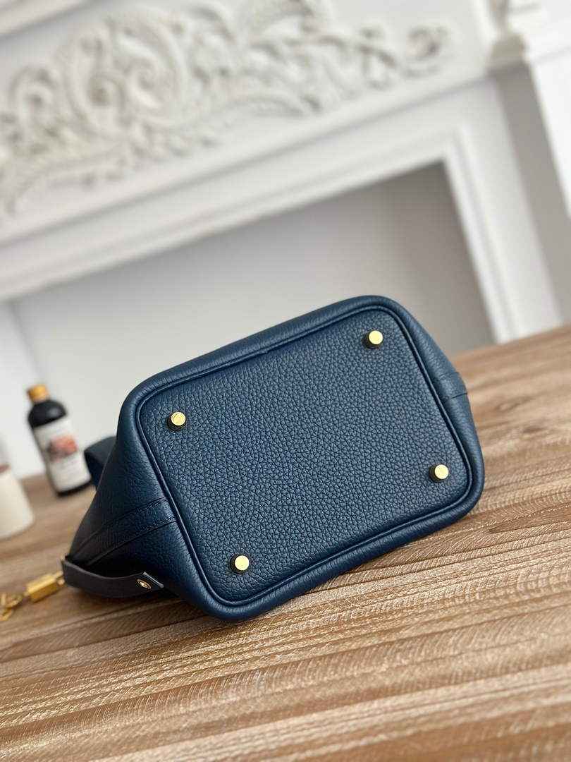 Hermès Picotin Lock 18 pocket bag Togo Leather H935100 dark blue - silver - View 4