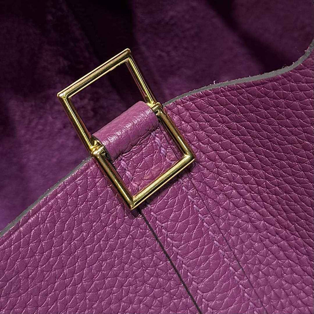Hermès Picotin Lock 18 pocket bag Togo Leather Purple H9352008 - Default Title - View 4