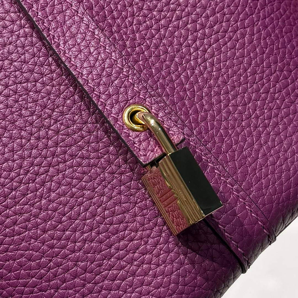 Hermès Picotin Lock 18 pocket bag Togo Leather Purple H9352008 - Default Title - View 5