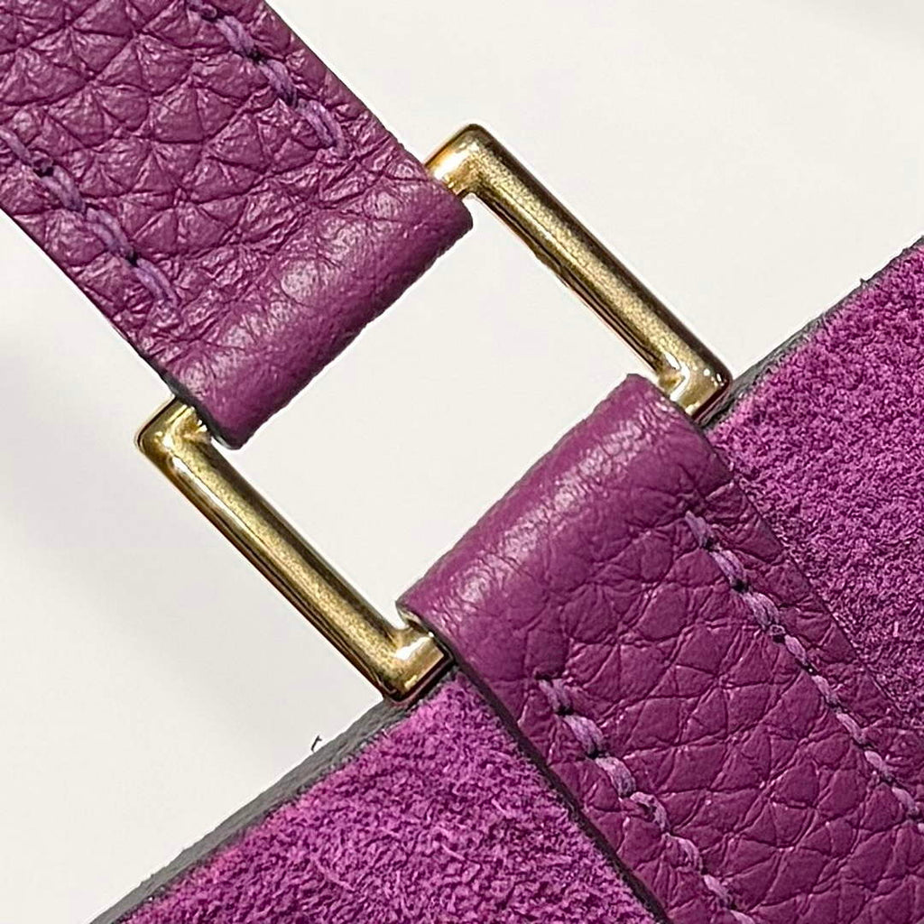 Hermès Picotin Lock 18 pocket bag Togo Leather Purple H9352008 - Default Title - View 7