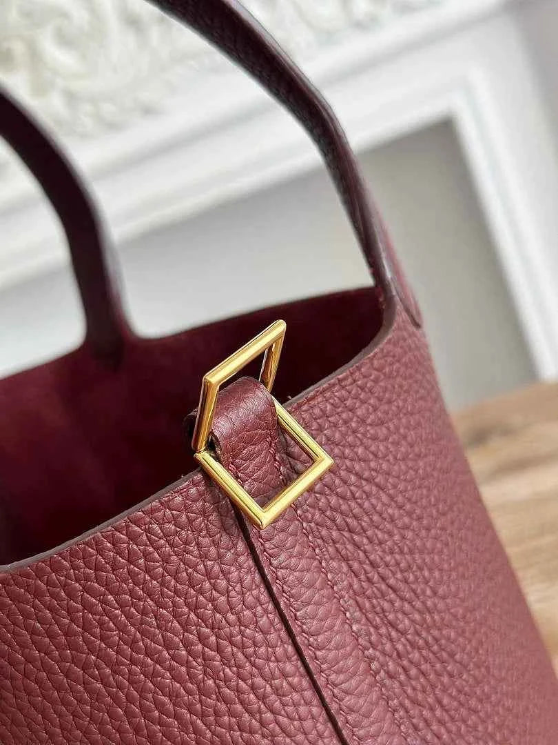 Hermès Picotin Lock 18 pocket bag Togo Leather Wine Red H9352005 - silver - View 4