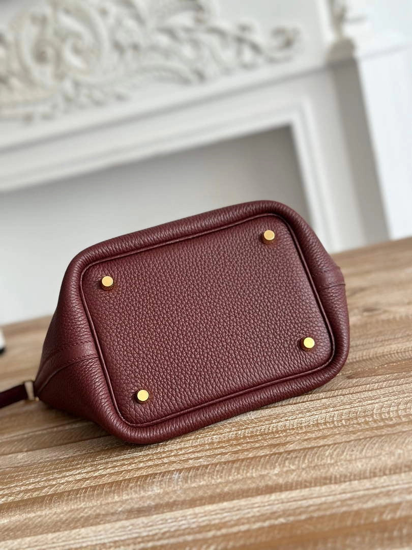 Hermès Picotin Lock 18 pocket bag Togo Leather Wine Red H9352005 - silver - View 5