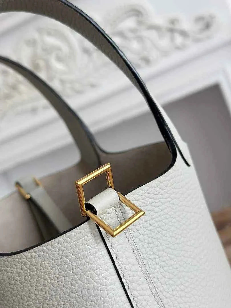 Hermès Picotin Lock 18 pocket bag Togo Leather light gray H9352002 - silver - View 5