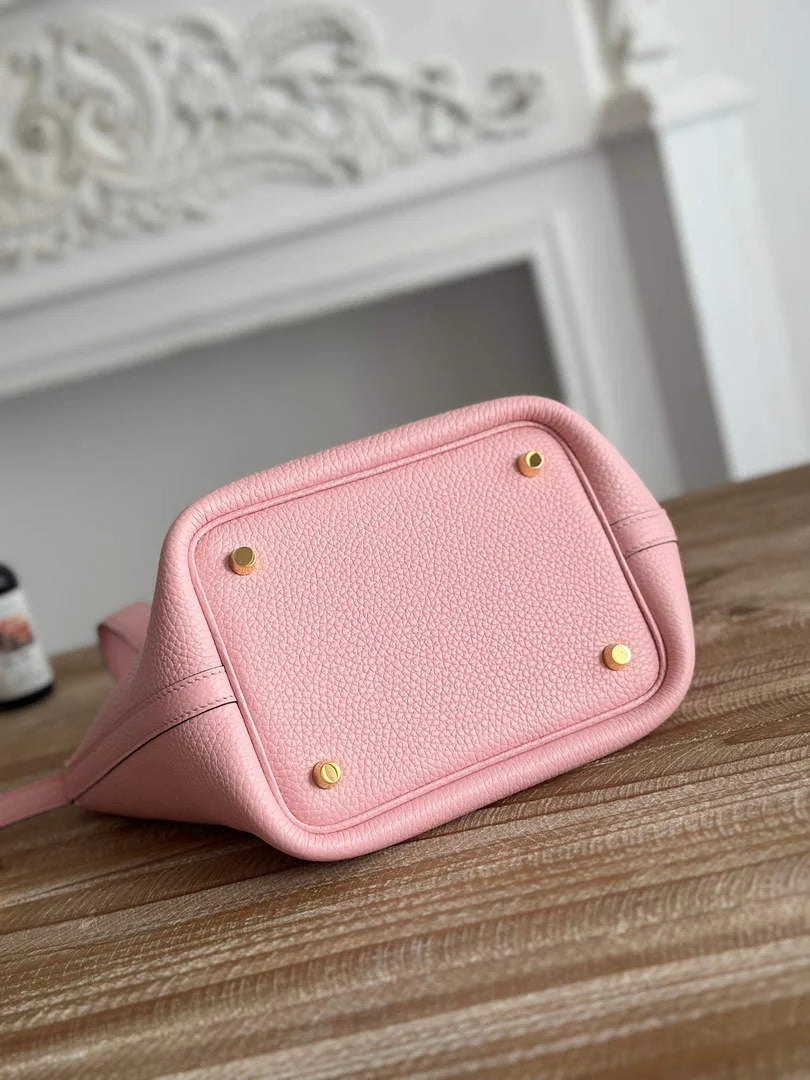 Hermès Picotin Lock 18 pocket bag Togo Leather H935100 pink - silver - View 6