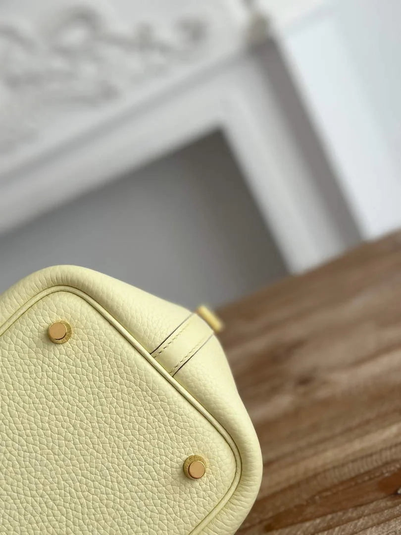 Hermès Picotin Lock 18 pocket bag Togo Leather H935100 light yellow - silver - View 6