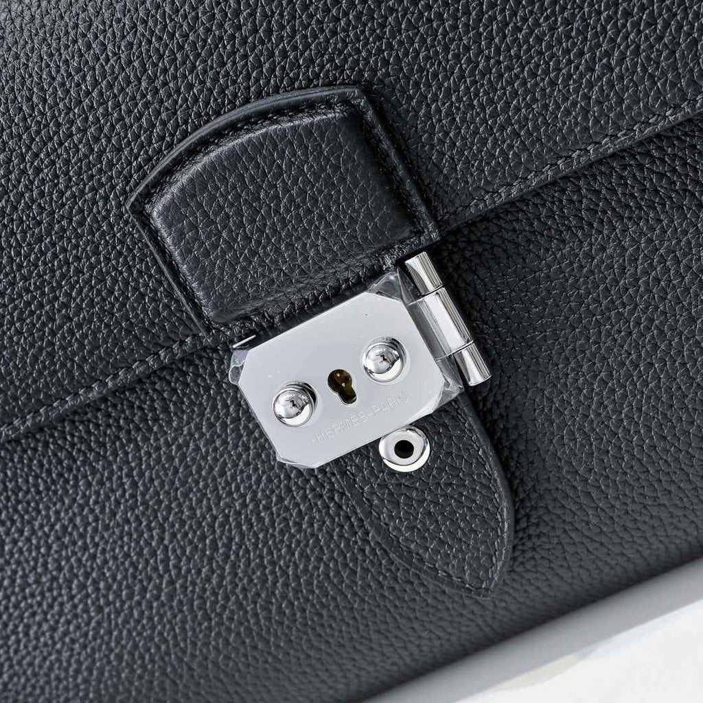 Hermès Sac a Depeches 24 – Togo Calfskin Black - Default Title - View 5