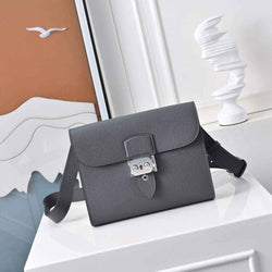 Hermès Sac Dépêche 21 – Dark Gray Epsom Calfskin Leather Bag - Default Title - View 1