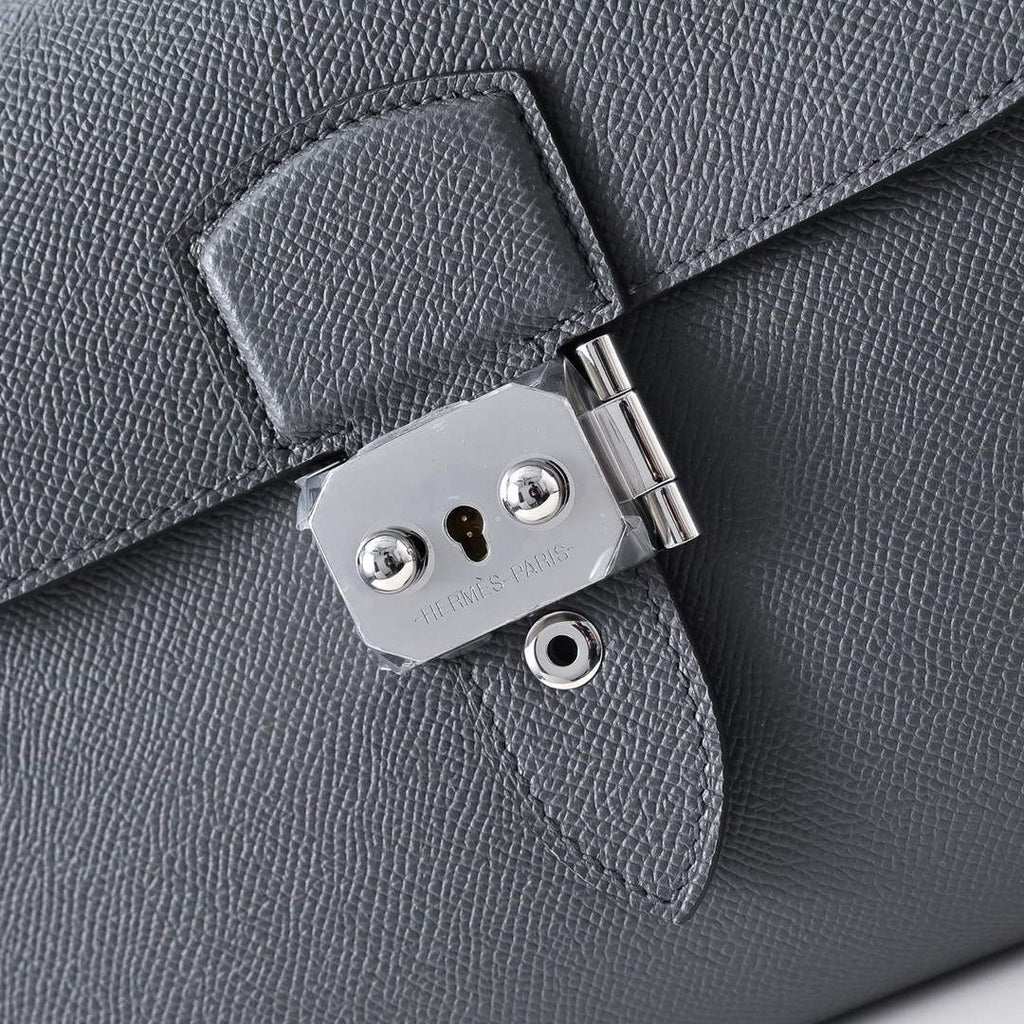 Hermès Sac Dépêche 21 – Dark Gray Epsom Calfskin Leather Bag - Default Title - View 7