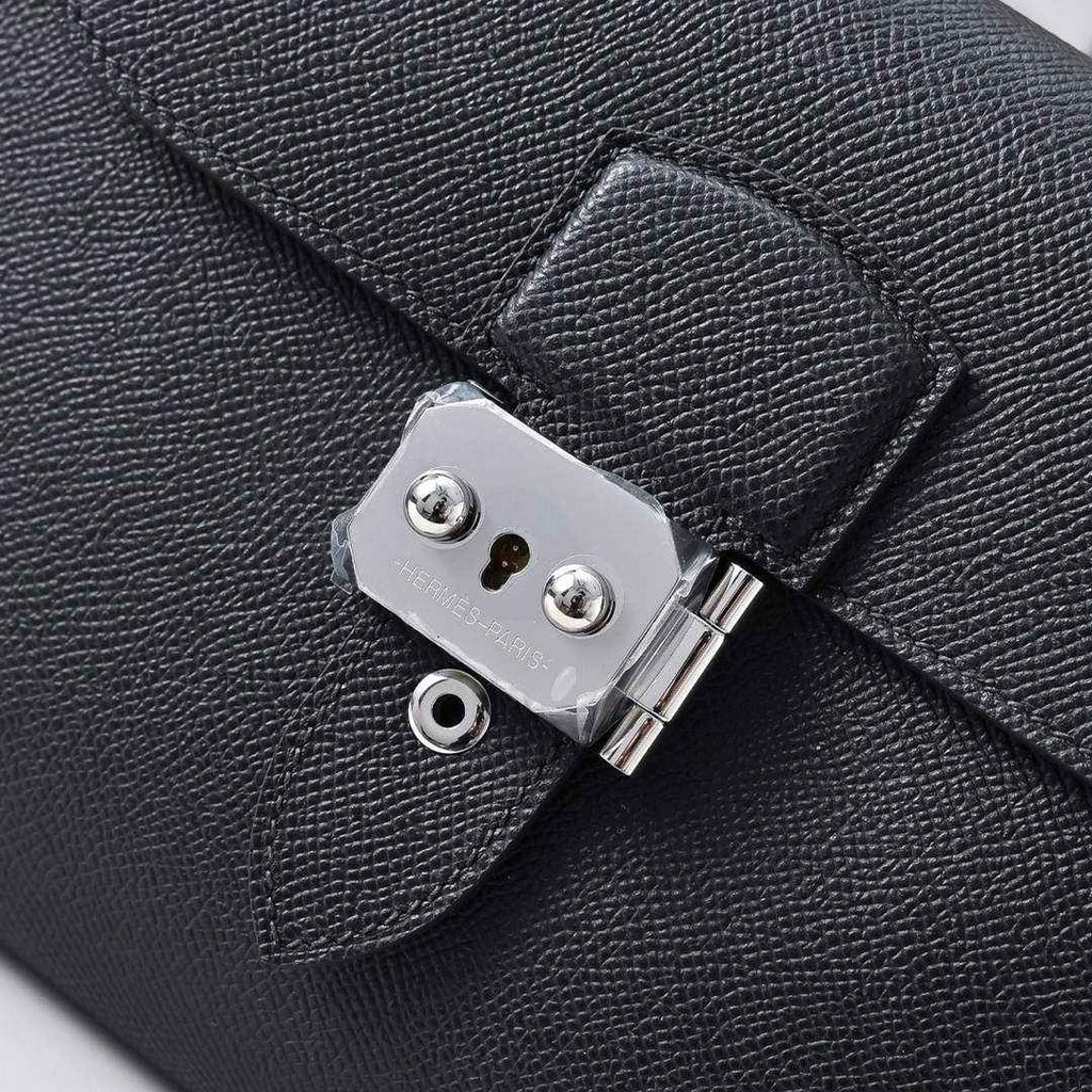 Hermès Sac Dépêche 21 Epsom Calfskin Black Bag - Default Title - View 5