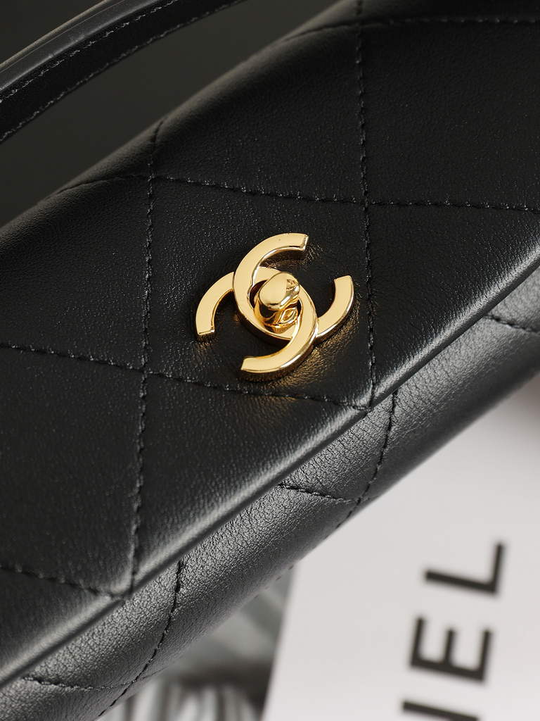 Chanel Hobo Bag, AS6255 Calfskin Black