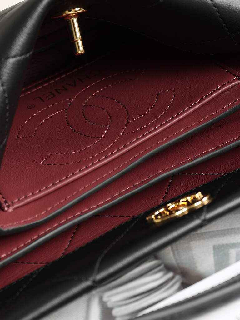 Chanel Hobo Bag, AS6255 Calfskin Black