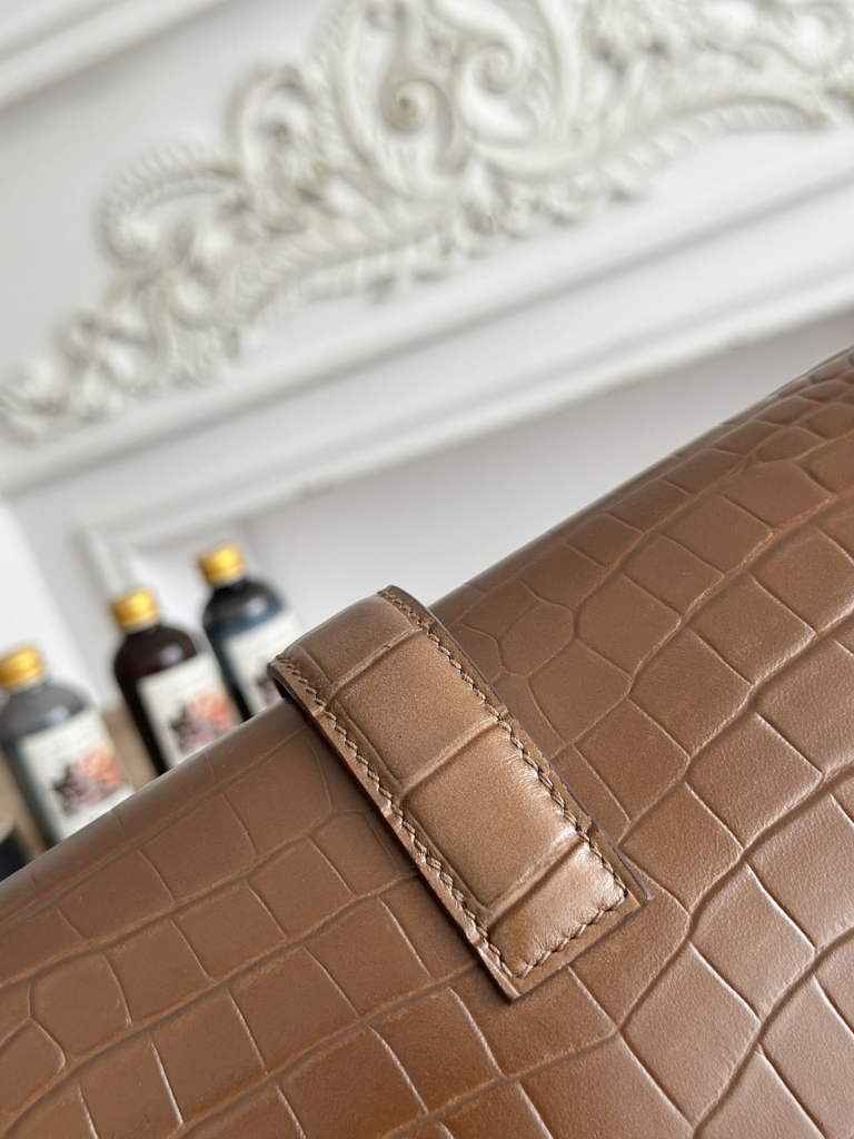 Hermes Jige Elan 29 clutch Calfskin Brown