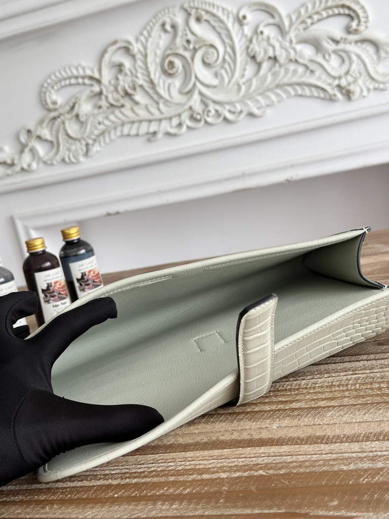 Hermes Jige Elan 29 clutch Light Gray Calfskin