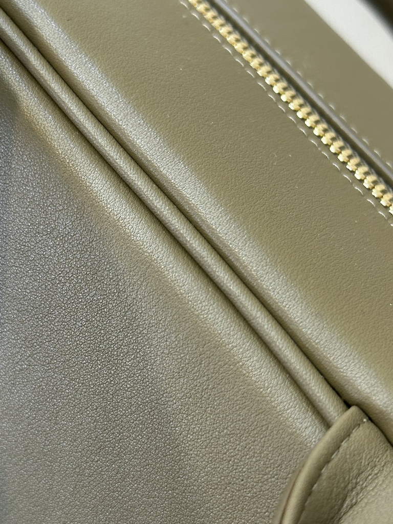 Chanel Large Bowling Bag, AS6211 Calfskin Green