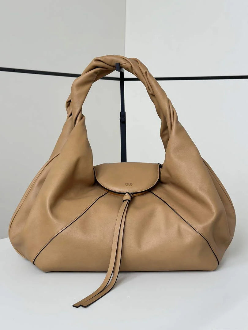 Large Fendi Spy Bag, 8BR839 calfskin apricot