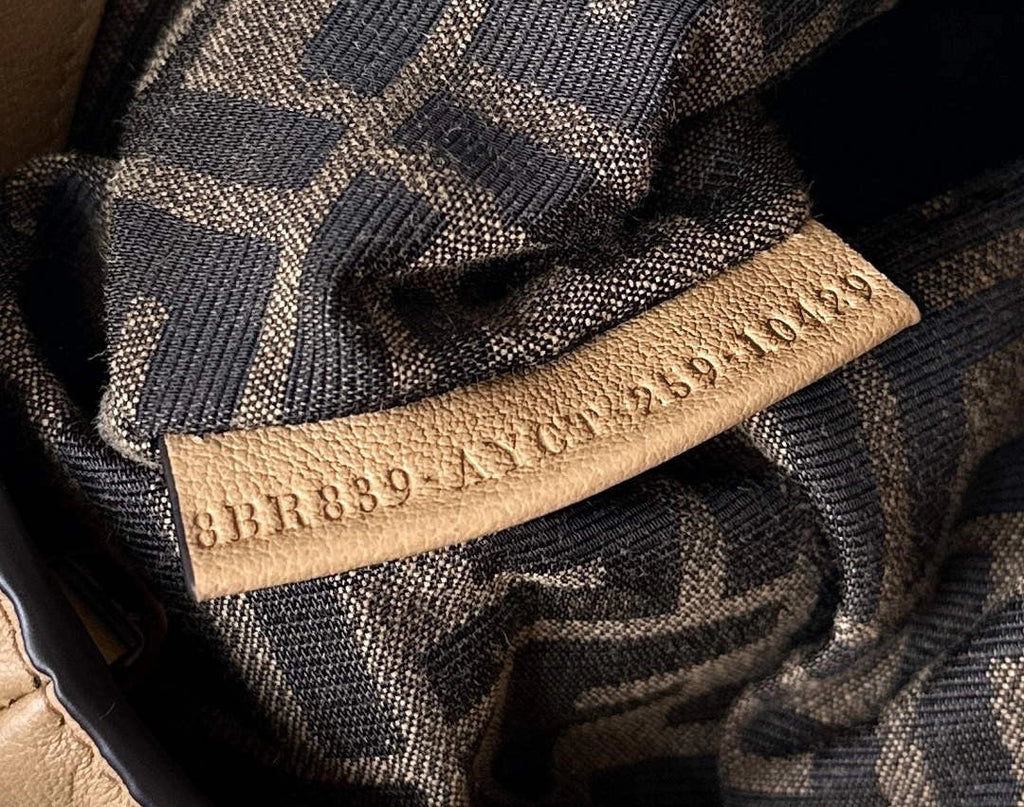 Large Fendi Spy Bag, 8BR839 calfskin apricot