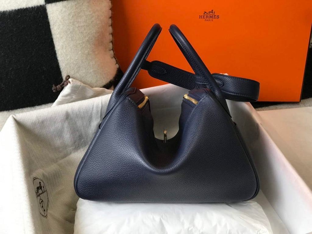 Lindy Hermès 30 Bag Togo Leather H305102 Navy - Default Title - View 2