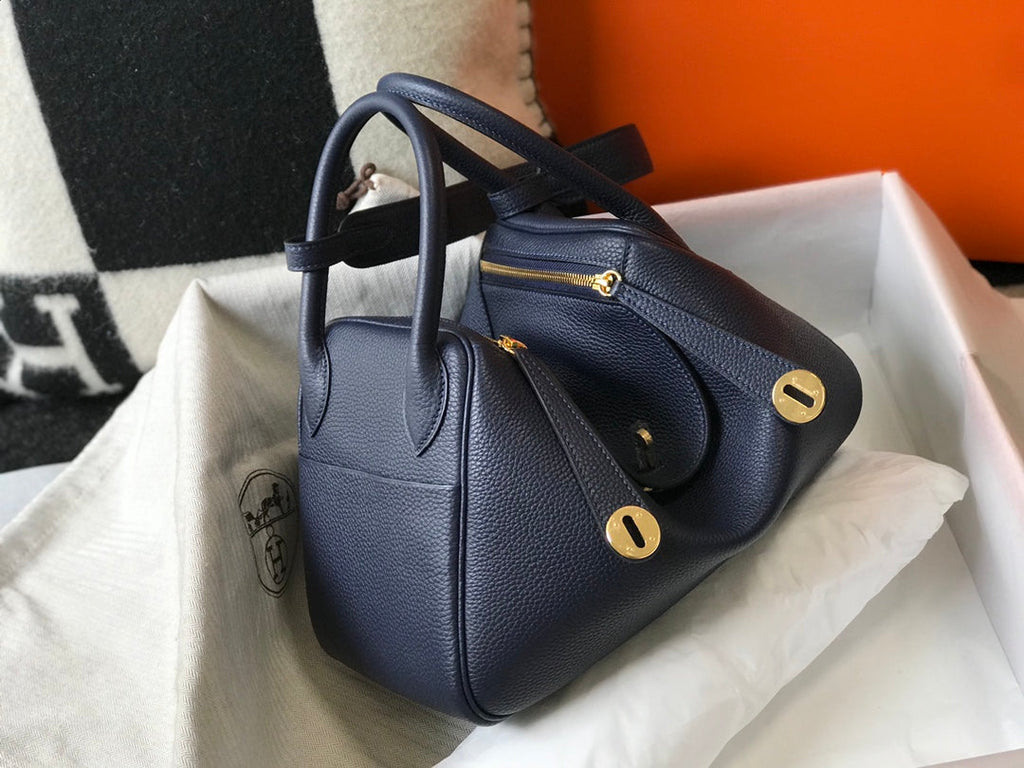 Lindy Hermès 30 Bag Togo Leather H305102 Navy - Default Title - View 3