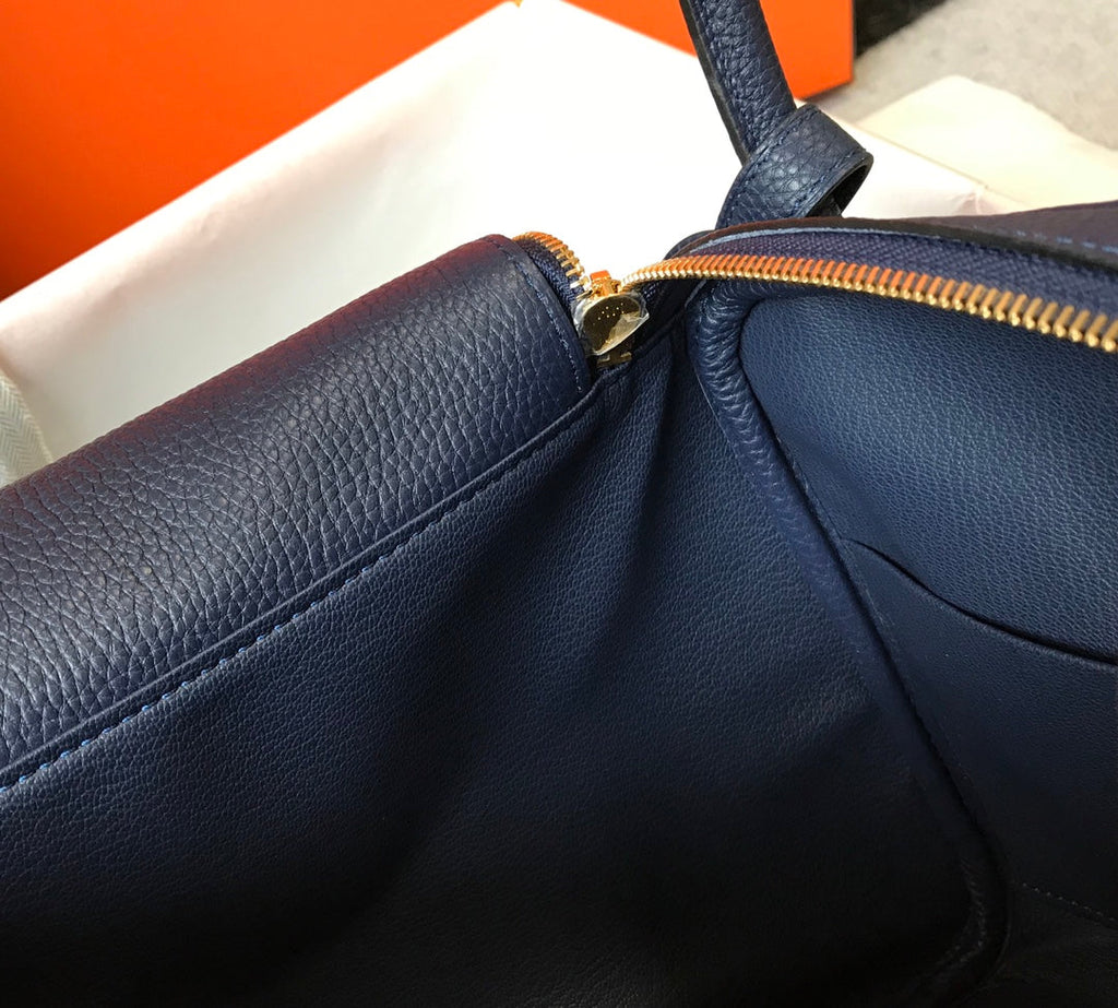 Lindy Hermès 30 Bag Togo Leather H305102 Navy - Default Title - View 7