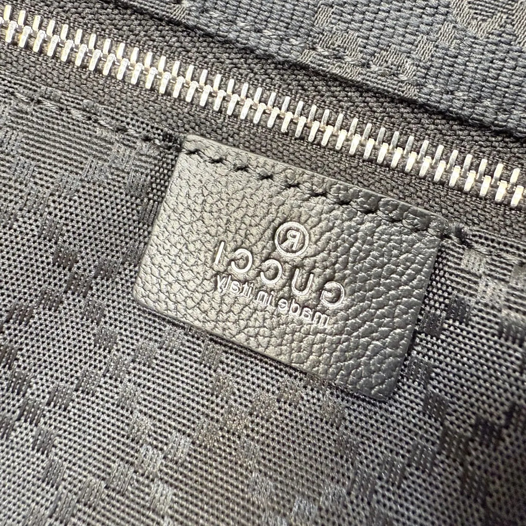 Gucci Londra large tote bag, 875056 black GG canvas