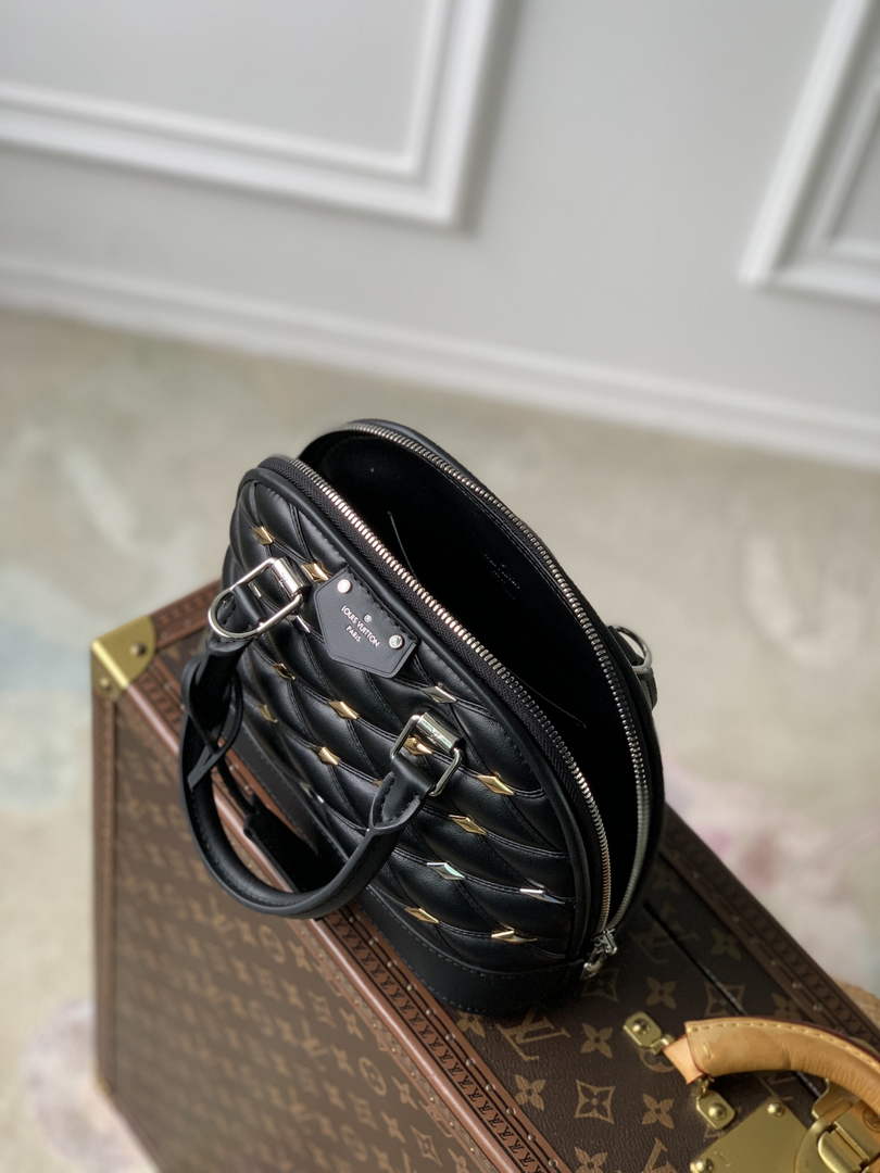 Louis Vuitton Alma BB M24153 Black Lamb leather Gold Hardware - Default Title - View 4